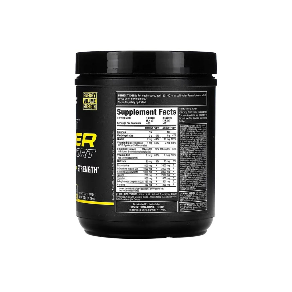 Allmax Impact Igniter Sport Pre Entreno 50 servicios informacion nutricional