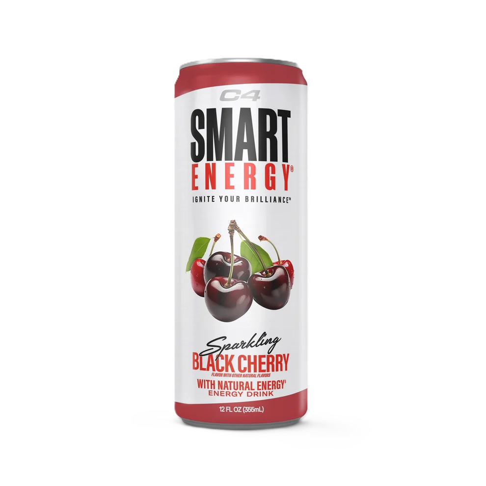 C4 SMART ENERGY DRINK 12 PACK sparkling black cherry