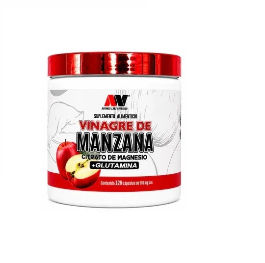 Advance Nutrition Vinagre de Manzana Citrato de Magnesio Glutamina 120 Tabs