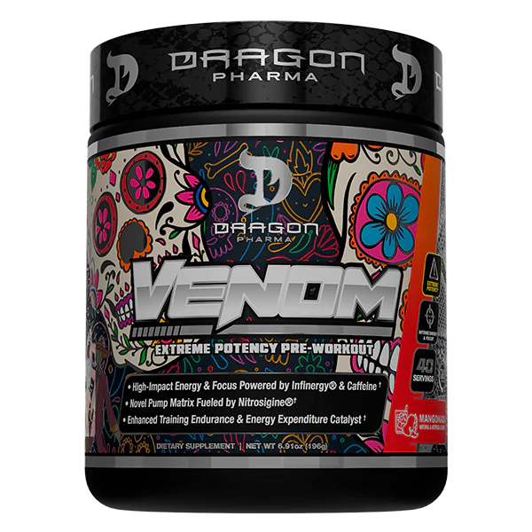 Dragon Pharma Venom Pre Entreno 40 Servicios mangonada