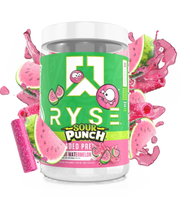Ryse Loaded Pre Entreno Sour Punch 435Gr 30 Servicios sour watermelon