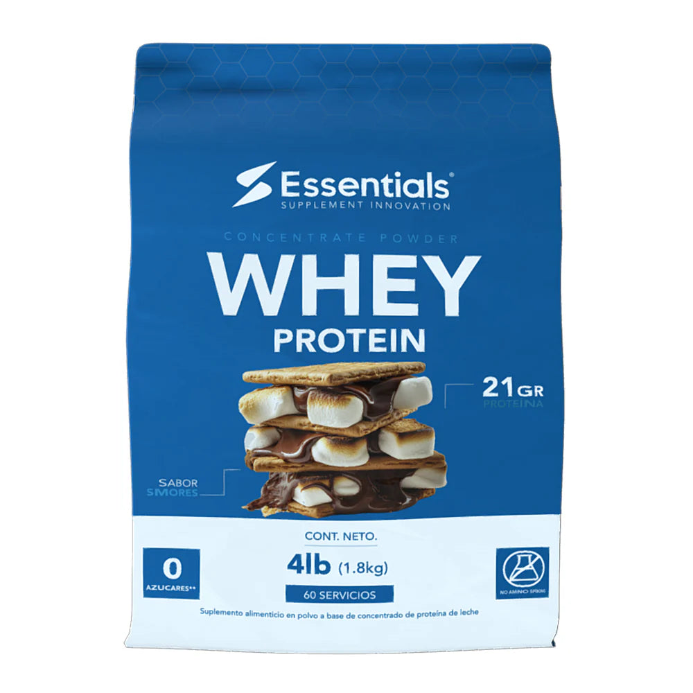 Essentials Whey Protein 4 Lbs 60 Servicios Smores