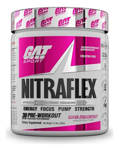 GAT Sport Nitraflex Advance Pre Entreno 30 Servicios dragon fruit