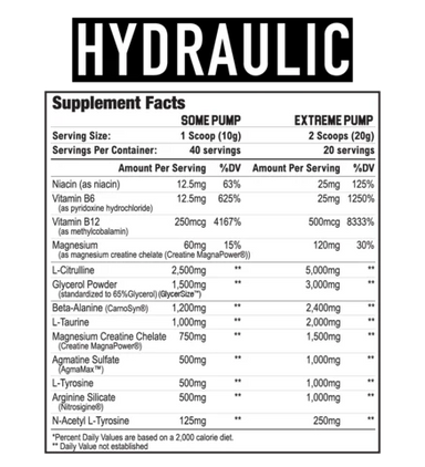 Axe & Sledge Hydraulic Pre Entreno 20/40 Servicios Informacion Nutricional