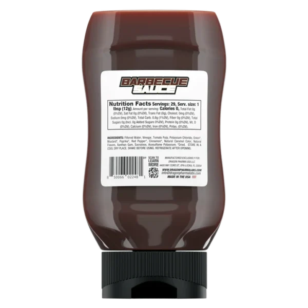 Dragon Pharma Dip Barbecue Sauce 350gr informacion nutricional