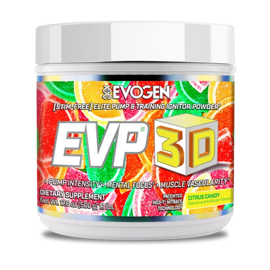 Evogen Evp 3D Stim Free Pre Entreno 40 Servicios citrus candy