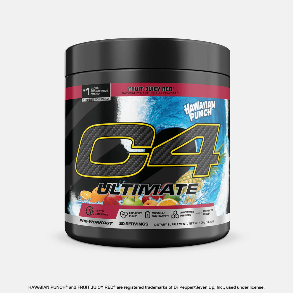 Cellucor C4 Ultimate Pre Entreno 20 servicios 320gr fruit juicy red