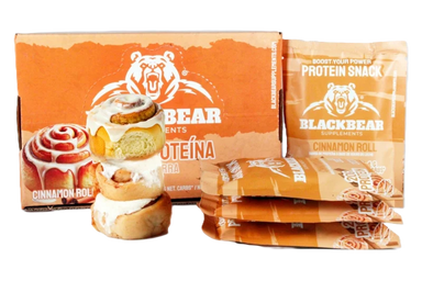 BlackBears Barras de Proteina 10pz Cinnamon roll