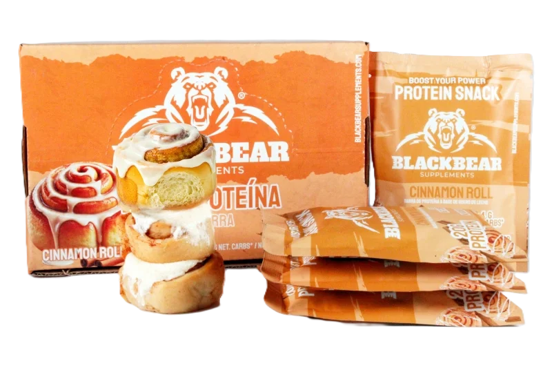 BlackBears Barras de Proteina 10pz Cinnamon roll