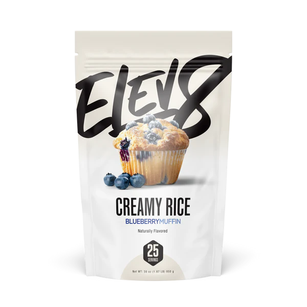 Elev8 Creamy Rice 1.9 Lbs 25 Servicios Blueberry Muffin