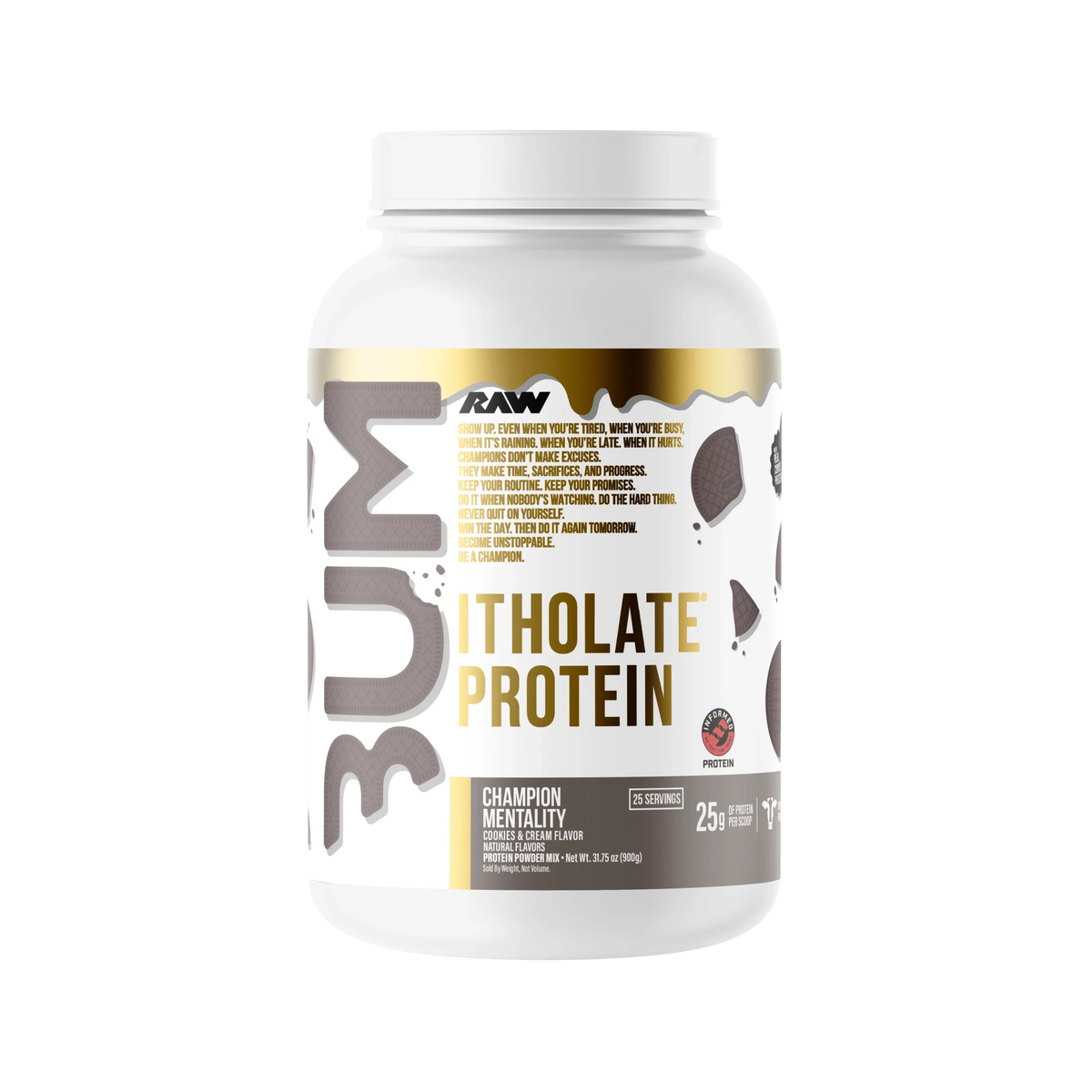 Raw Nutrition Proteina Bum Itholate Protein 1.9 Lbs 25 Servicios champion mentality