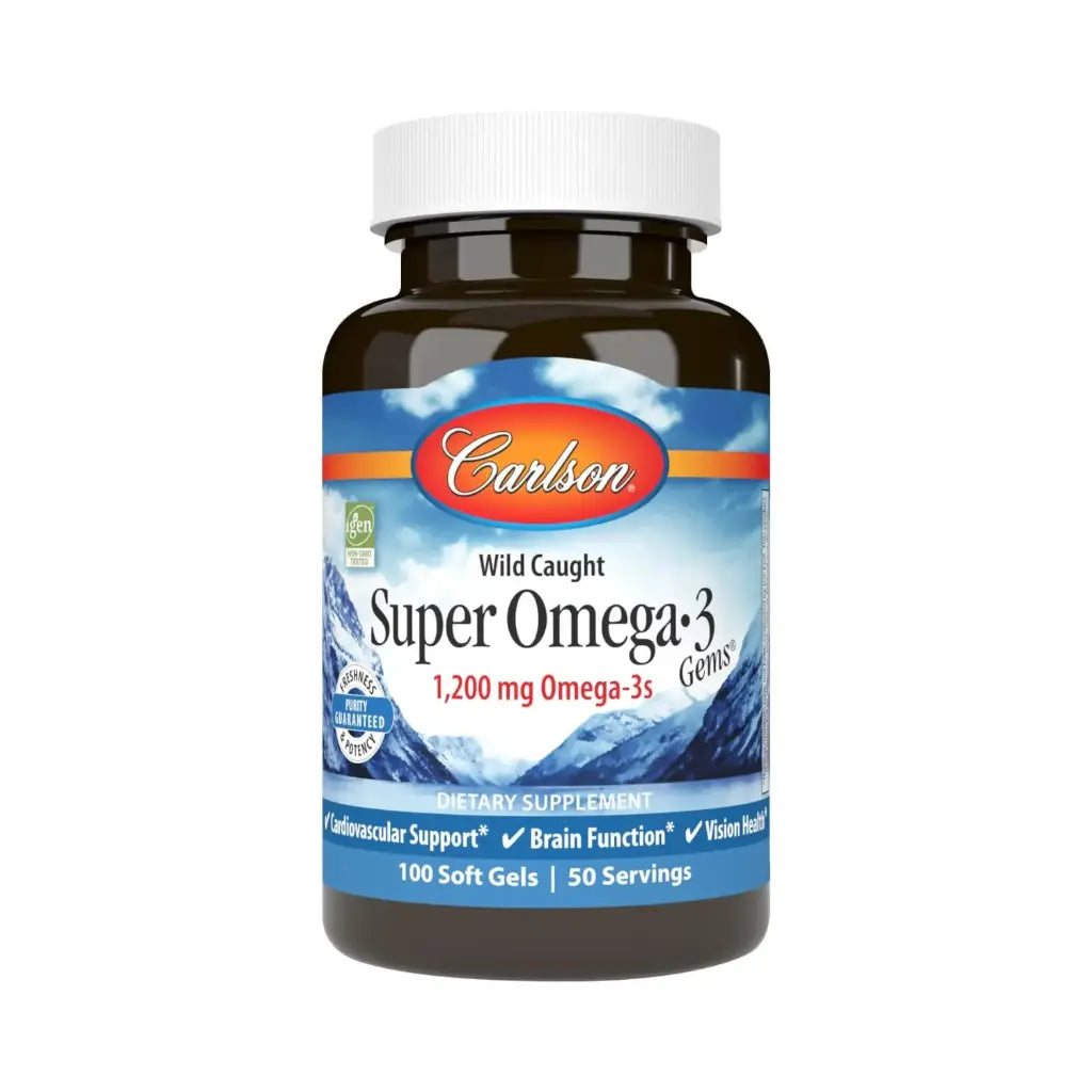 Carlson Labs Super Omega 3 1200 Mg, 100 Softgels Sabor Sin Sabor