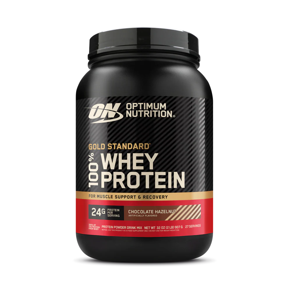 Optimum Nutrition Proteina Gold Standard 100% Whey 2 Lbs chocolate hazelnut