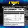 MHP Strong Af Pre Entreno 384 Gr Rasberry Lemonade Informacion nutricional