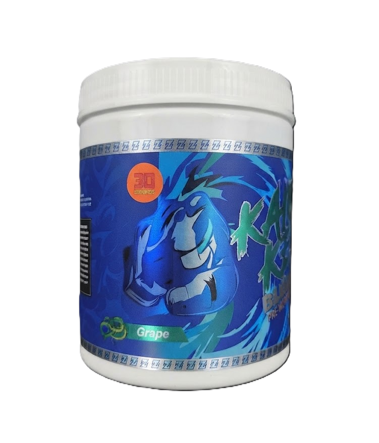 Saiyan Labz Kaioken Blue Pre Entreno 30 servicios grape