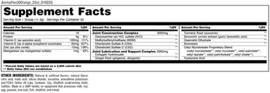 Universal Animal Flex 30 servicios Glucosamina informacion nutricional