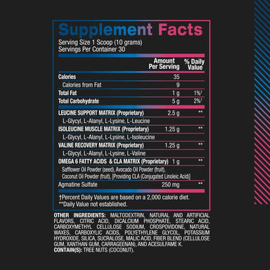 BPI Sports Best BCAA 30 Servicios informacion nutricional