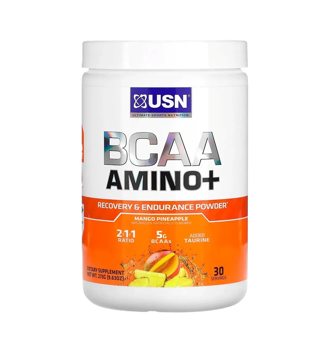USN Bcaa Amino 30 servicios. Aminoácidos mango piña
