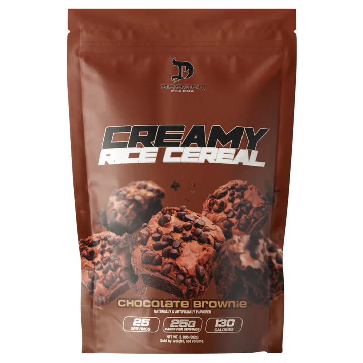 Dragon Pharma Creamy Rice Cereal 25 Servicios Chocolate Brownie Portada
