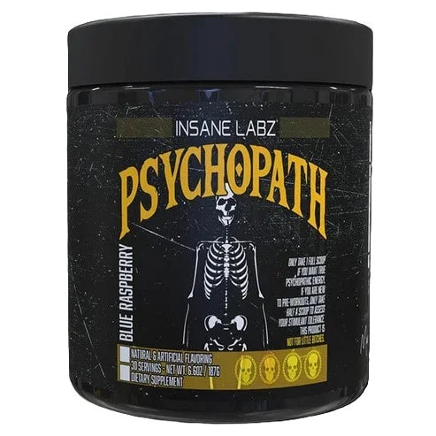 Insane Labz Psychopath Pre Entreno 30 Servicios Blue Raspberry