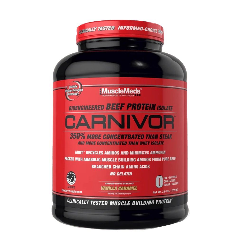 MuscleMeds Proteina Carnivor 4.1 Libras 56 Servicios vainilla caramelo