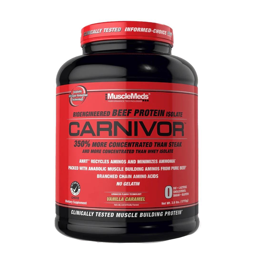MuscleMeds Proteina Carnivor 4.1 Libras 56 Servicios vainilla caramelo