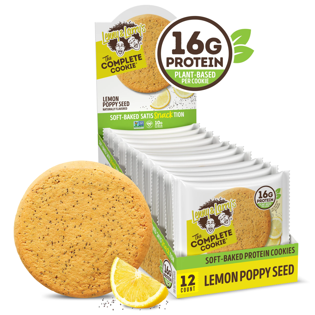 Lenny and Larry The complete Cookie 12 Galletas lemon poppy