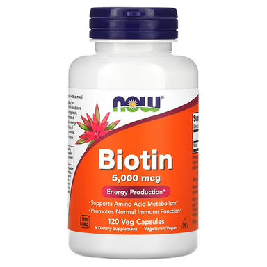 Now Foods Biotin 5000 mg 120 Capsulas