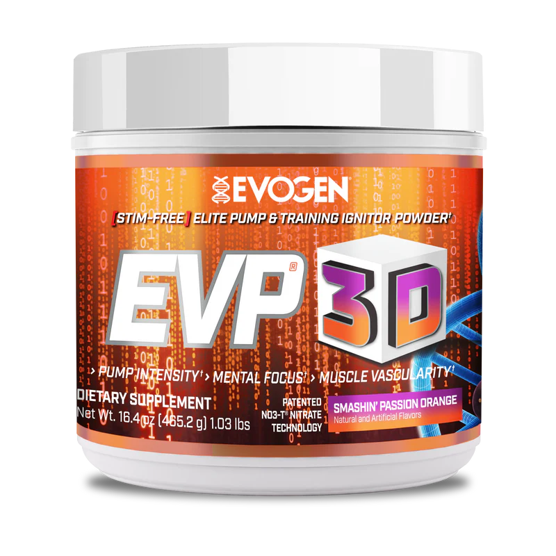 Evogen Evp 3D Stim Free Pre Entreno 40 Servicios smashing pashion orange