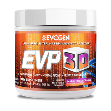 Evogen Evp 3D Stim Free Pre Entreno 40 Servicios smashing pashion orange