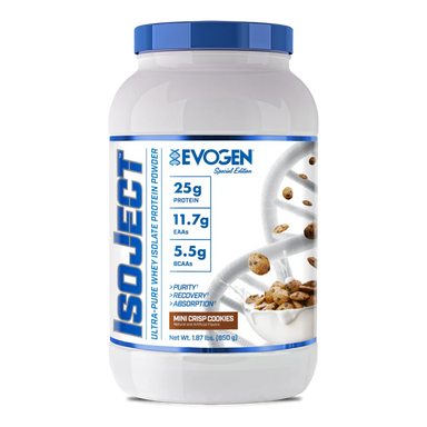 Evogen Proteina Isoject 2 lbs 28 Servicios mini crisp cookie