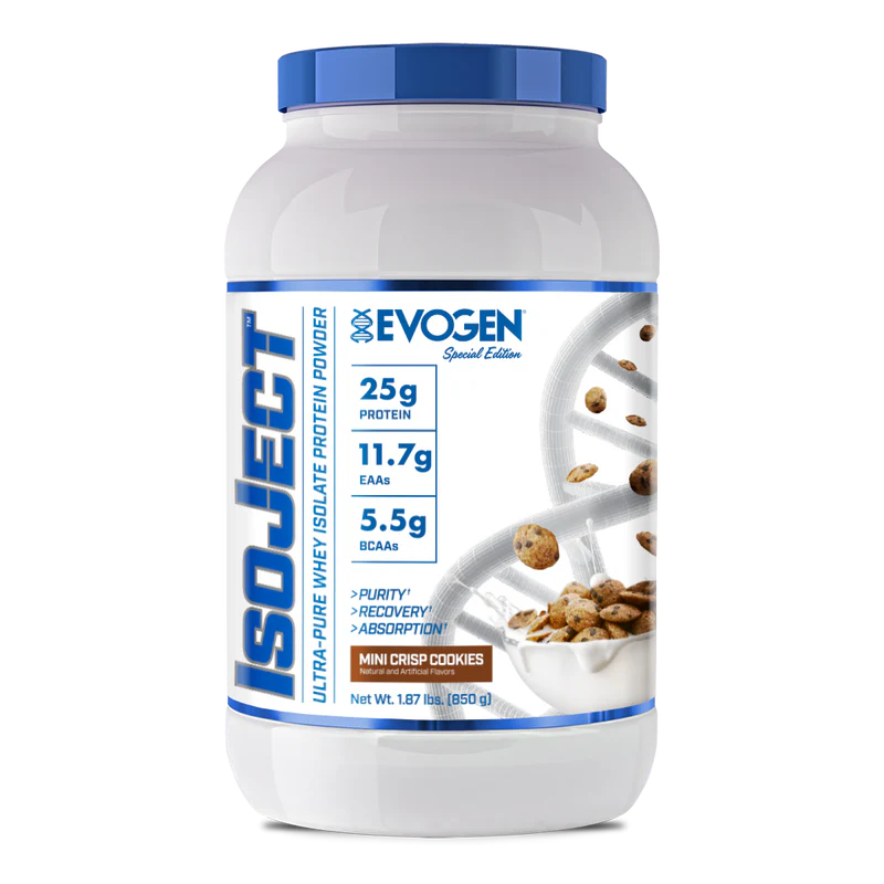 Evogen Proteina Isoject 2 lbs 28 Servicios mini crisp cookie