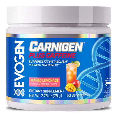 Evogen Carnigen Plus Caffeine 50 Servicios Mango Limonada Portada