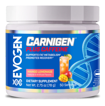 Evogen Carnigen Plus Caffeine 50 Servicios Mango Limonada Portada