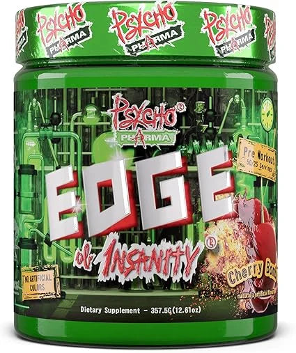 Psycho Pharma Edge Of Insanity Pre Entreno 25/50 Servicios Cherry Bomb
