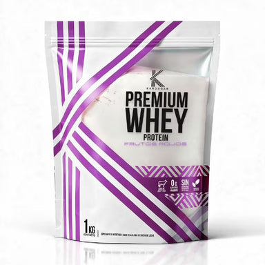 Kardagar Proteina Premium Whey 1Kg 33 Servicios Frutos Rojos