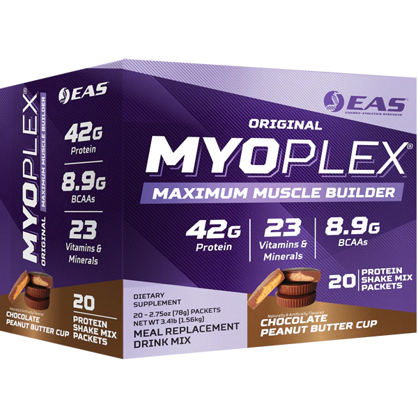 EAS Myoplex Maximum Muscle Builder 20 Packets chocolate peanut butter