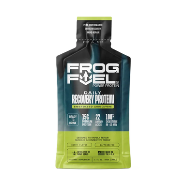 Frog Fuel Power Energized Caffeinated Collagen Protein Drink 24 shots Berry Flavor