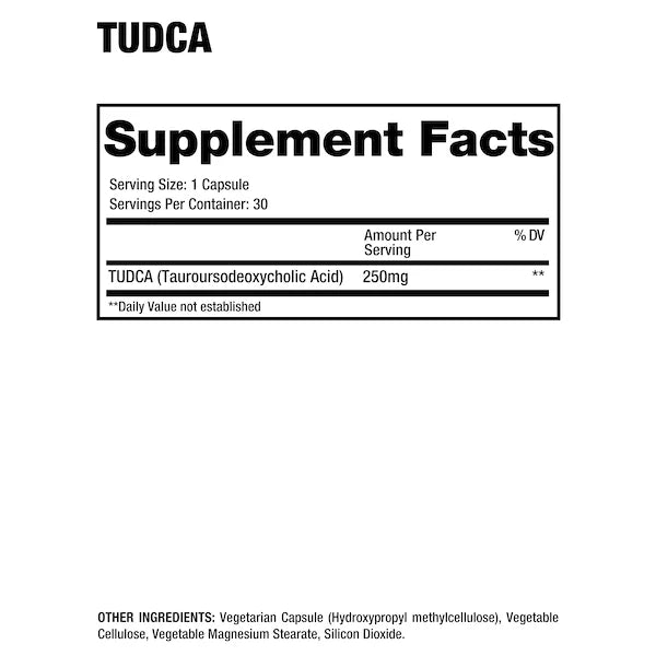 Dragon Pharma TUDCA 30 Capsulas Informacion nutricional