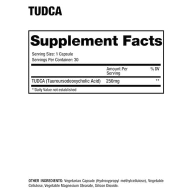 Dragon Pharma TUDCA 30 Capsulas Informacion nutricional