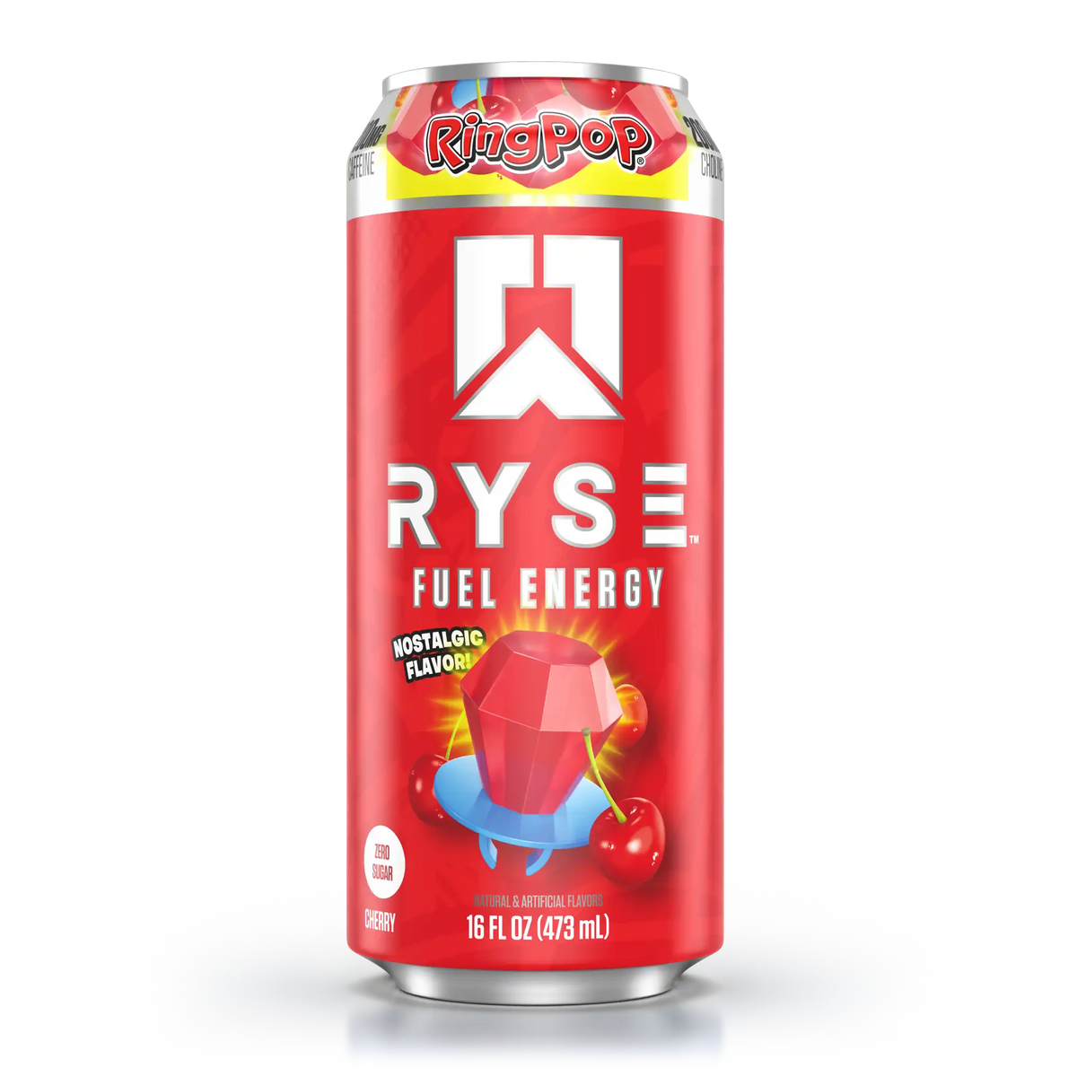 Ryse Fuel Energy Drink 12 Pack Ring Pop Sabor Cherry