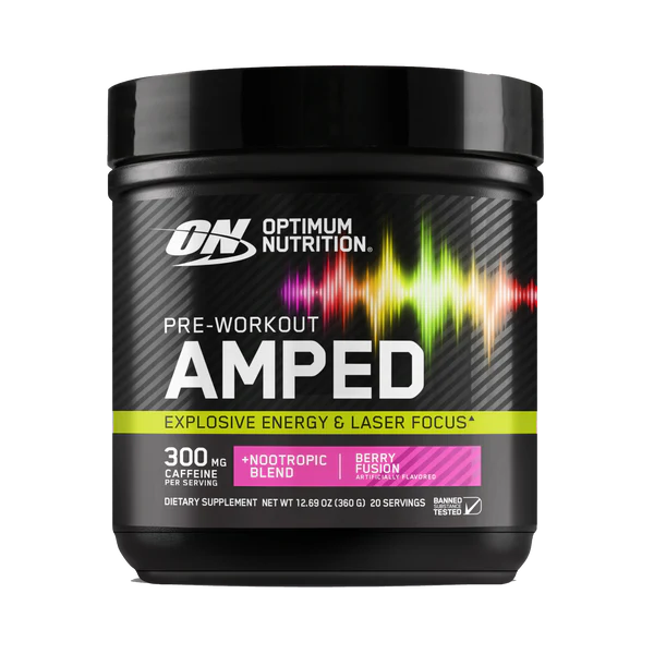 Optimum Nutrition Amped Pre Entreno 20 Servicios