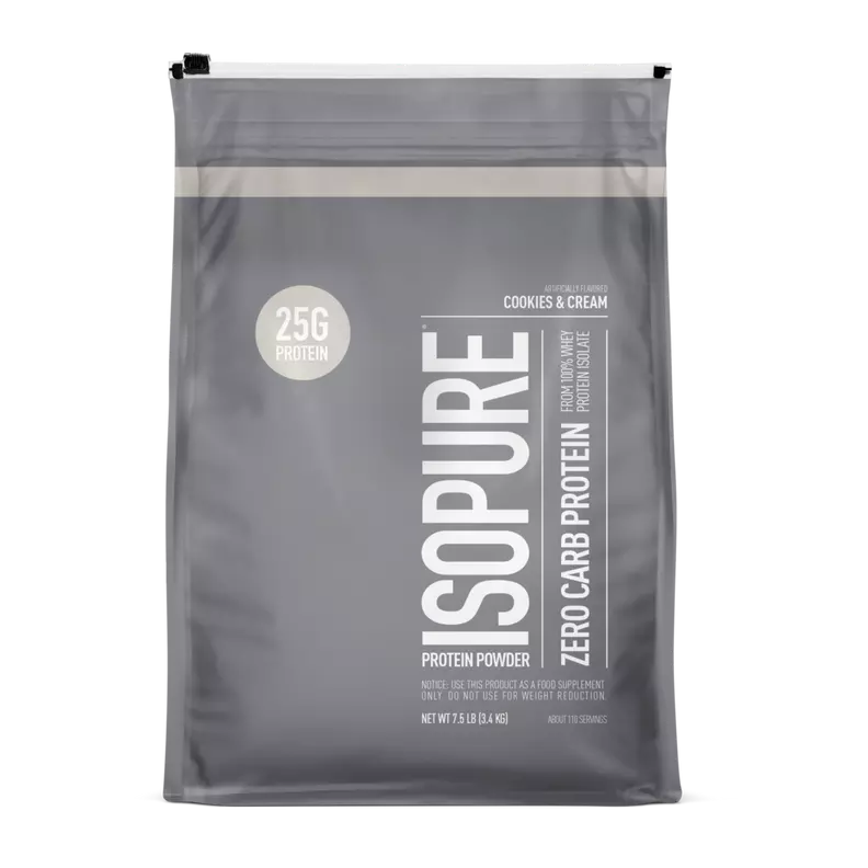 Isopure Proteina Zero Carb 7.5 Lbs 103 servicios cookies and cream