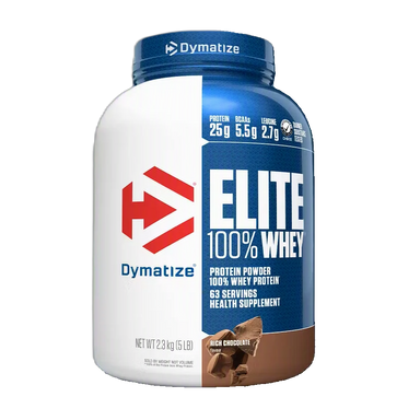 Dymatize Proteina Elite 100% Whey 5 Lbs 63 Servicios chocolate