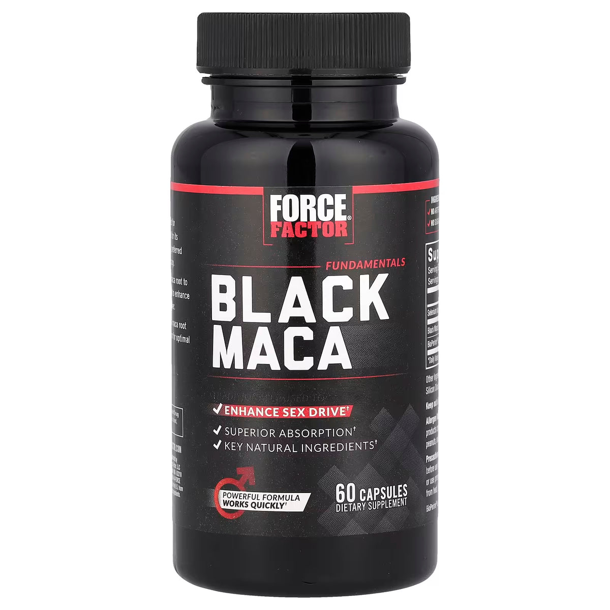 Force Factor Black Maca 60 Capsulas