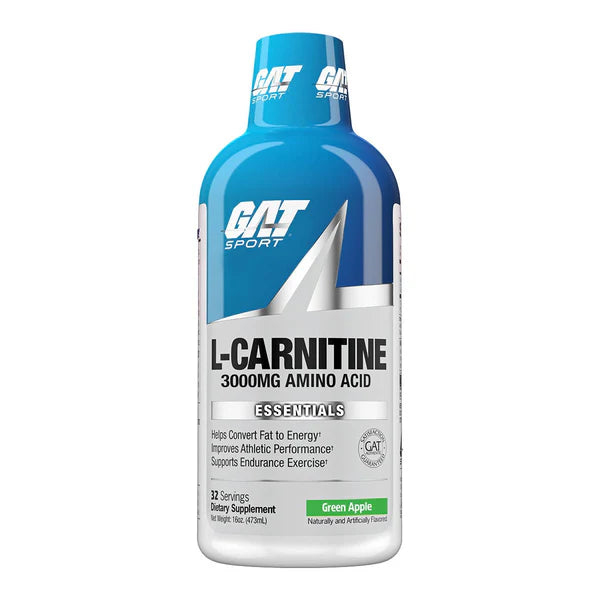GAT Sport L-Carnitina 3000mg 473 ml 32 Servicios manzana verde