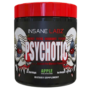 Insane Labz Psychotic Blend Pre Entreno 35 Servicios green apple