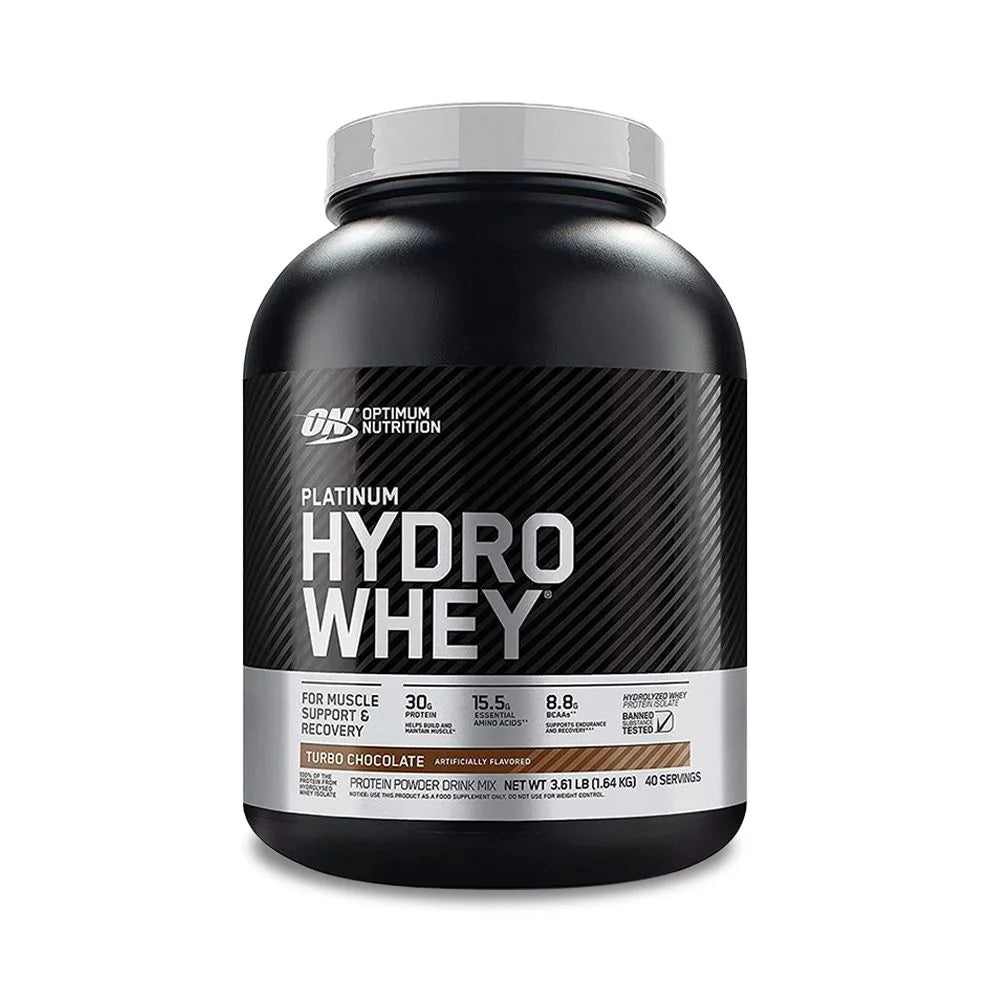 Optimum Nutrition Proteina Platinum Hydro Whey 3.5 libras 40 servicios chocolate
