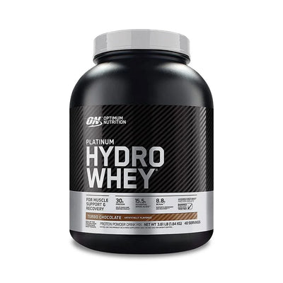 Optimum Nutrition Proteina Platinum Hydro Whey 3.5 libras 40 servicios chocolate
