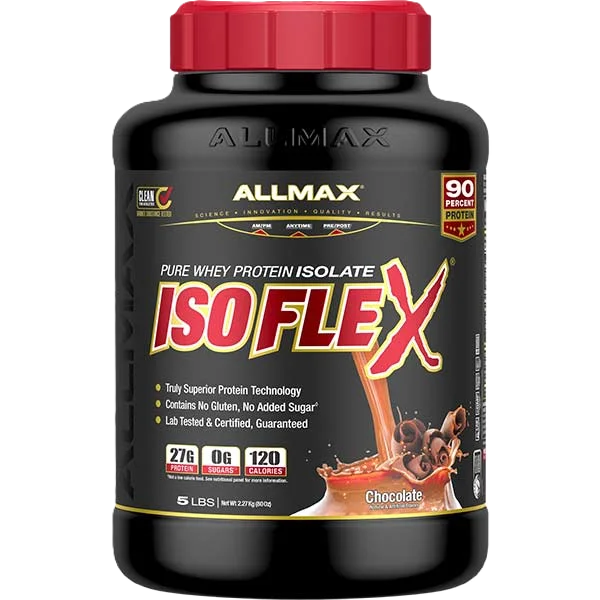 Allmax Proteina Isoflex 5Lbs 75 Servicios chocolate